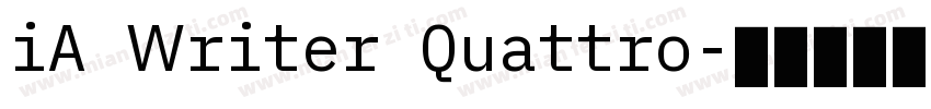 iA Writer Quattro字体转换